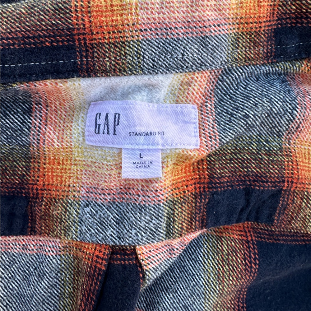 Gap Man’s L Flannel Shirt - Picture 12 of 13